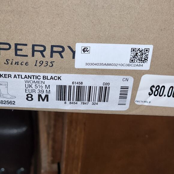 SPERRY NWT WALKER ATLANTIC RAIN BOOTS - Picture 9 of 9